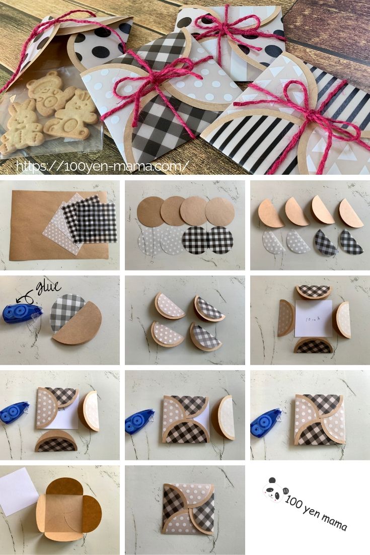 how to make circle paper package