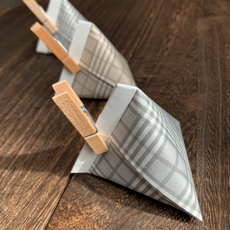 折り紙テトラ型ラッピングの作り方