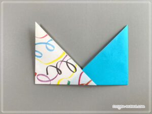 簡単な折り紙鯉のぼりのパーツの作り方